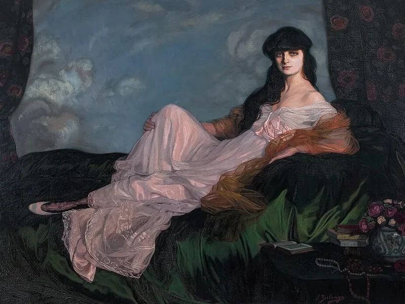 1870-Ignacio Zuloaga y Zabaleta - Ritratto della contessa Mathieu de Noailles